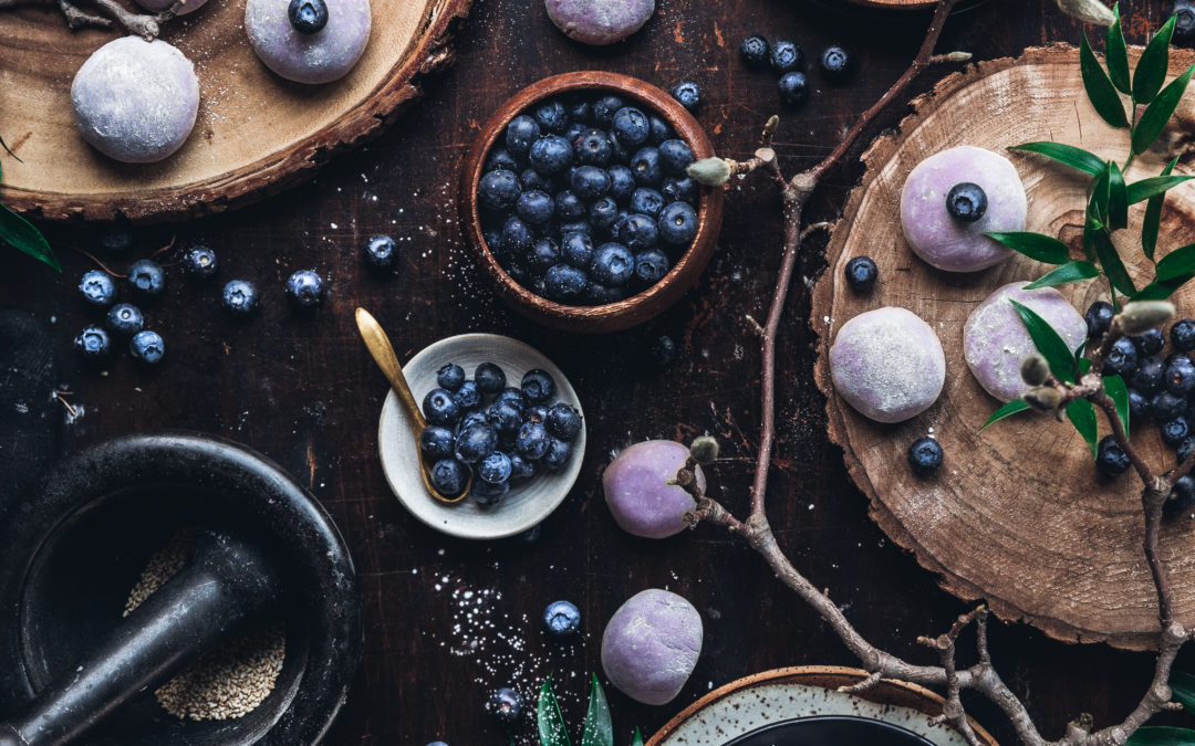 Blueberry Mochi Balls