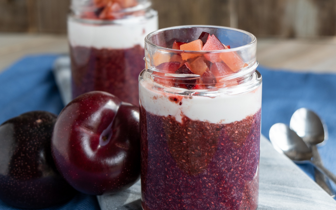 Plum Chia Seed Pudding or Jam