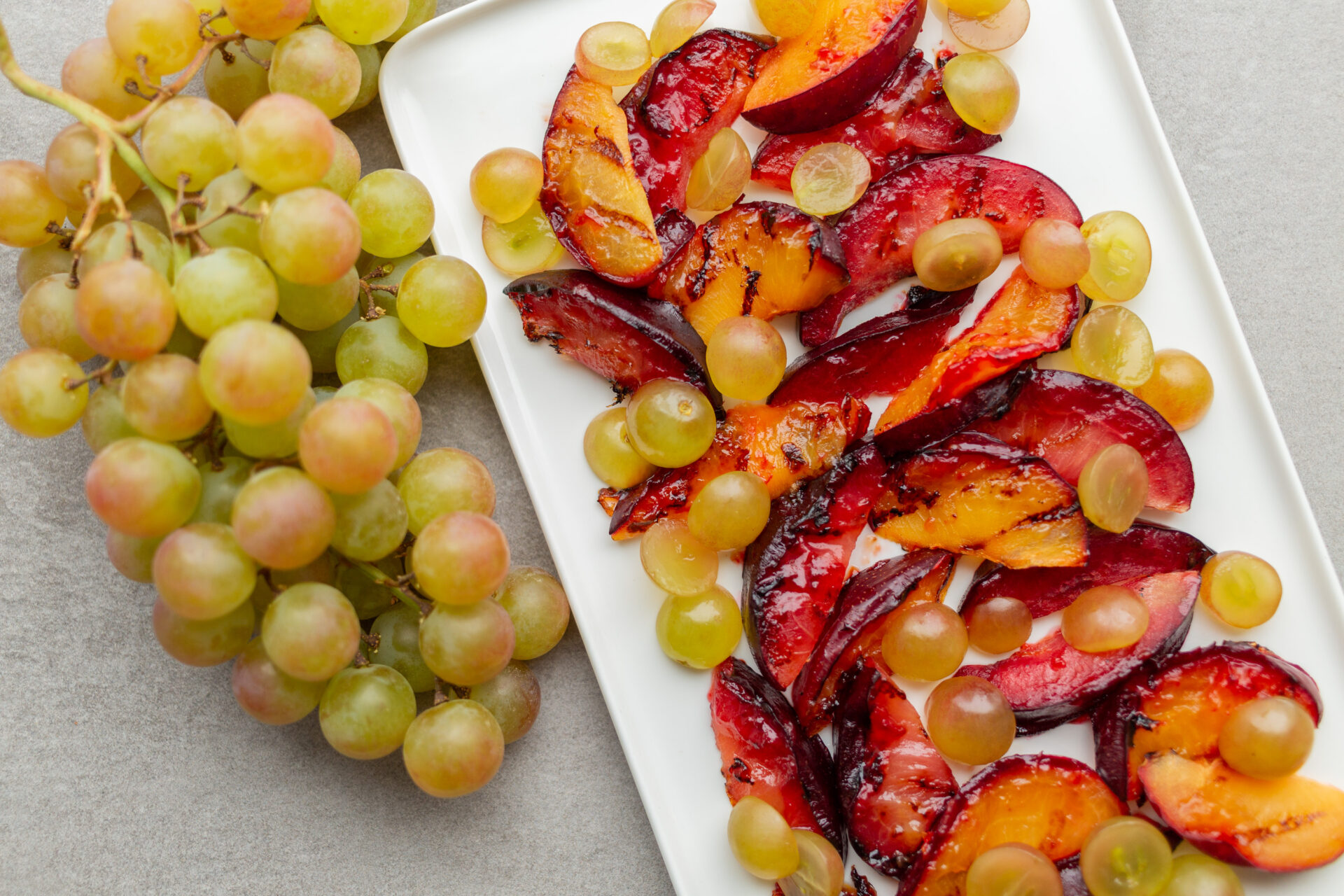 Savory Warm Plums & Muscat grapes