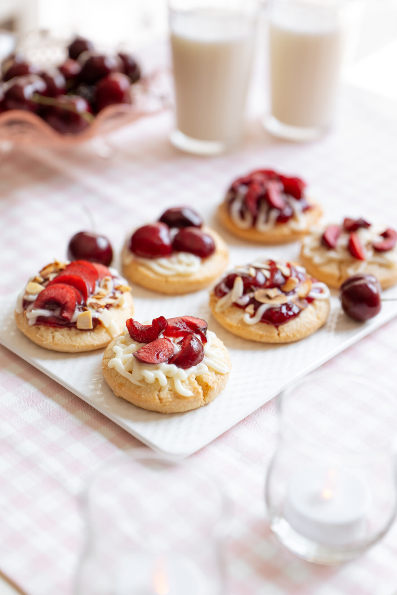 Cherry-Topped Shortbread Cookies